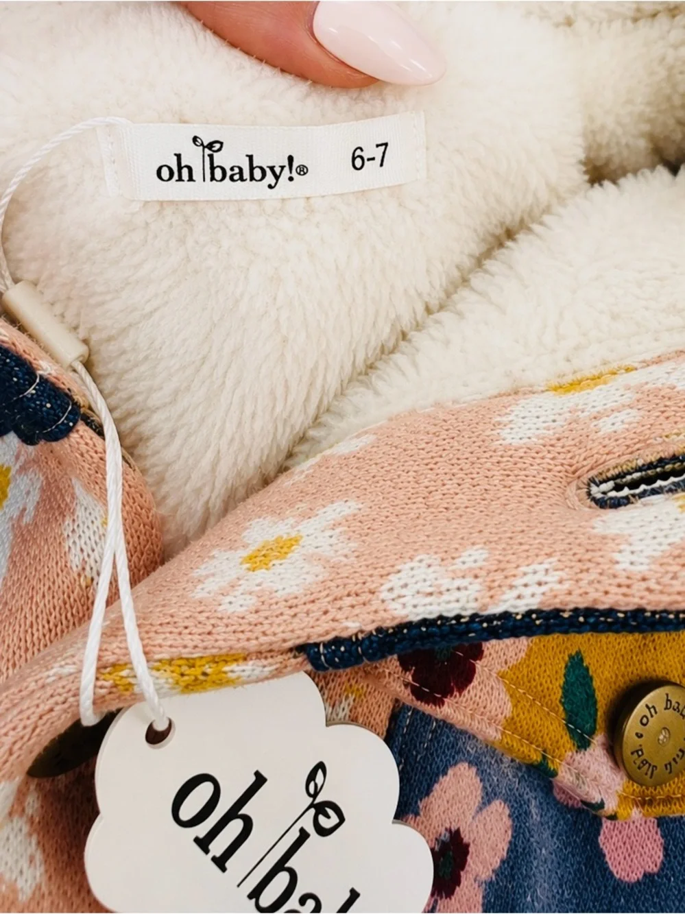 oh baby! Quilted Sunrise Denim Jeacket- Sz 6-7